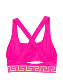 Bikinioberteil mit Versace-Logo
