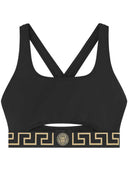 Bikinioberteil mit Versace-Logo