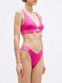 Versace-Bikinioberteil mit Logoband