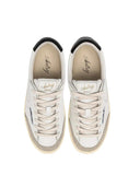 Autry Windscape Low Ledersneaker in Schwarz und Weiß