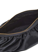 Balmain Ebene Ruffled Shoulder Bag