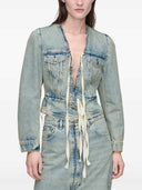 Maison Margiela Jacke mit ungesäumtem Saum