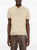 Diesel K Danny Polo Shirt With Distressed Effect
