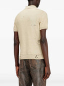 Diesel K Danny Polo Shirt With Distressed Effect