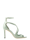 Jimmy Choo Azia 95 mm quadratische Zehensandalen