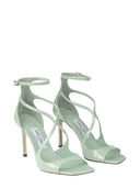 Jimmy Choo Azia 95 mm quadratische Zehensandalen