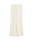 Pantaloni Max Mara in maglia crêpe di viscosa Avorio