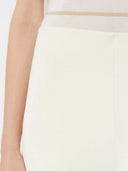 Pantaloni Max Mara in maglia crêpe di viscosa Avorio
