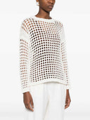Max Mara Weißer Pullover