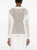 Max Mara Weißer Pullover