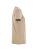 Max Mara Youth T Shirt With Monogram Embroidery