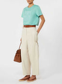 Max Mara Youth T Shirt With Monogram Embroidery