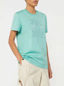Max Mara Youth T Shirt With Monogram Embroidery