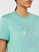 Max Mara Youth T Shirt With Monogram Embroidery