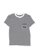 T Shirt Max Mara a righe con applicazione
