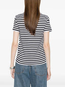 T Shirt Max Mara a righe con applicazione