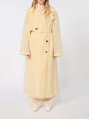 Sportmax Two Piece Trench Coat In Technical Fabric Vanilla
