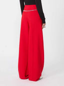 Sportmax Stretch-Wollfaltenhose Rot