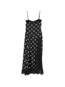 Sportmax Langes gepunktetes Kleid