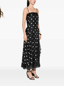Sportmax Langes gepunktetes Kleid