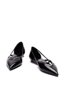 Prada 15mm Cut Out Leather Ballerina Shoes