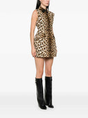 Sportmax Lonza Short Dress With Animal Print