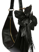 Sportmax Nappa Leather Hobo Bag Black