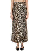 Ganni Skirt With Maxi Slit