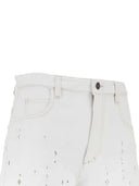 Marant Shorts With Frayed Hem And Cutouts