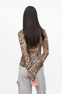 Ganni Top Brown