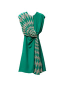 Versace Silk Midi Evening Dress With Embroidery