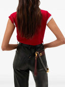 Versace T-Shirt aus Stretch-Baumwolljersey