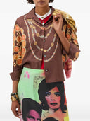 Versace Hemd mit Kettenprint und Knöpfen