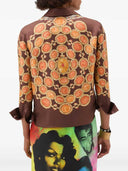 Versace Hemd mit Kettenprint und Knöpfen
