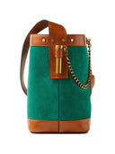 Versace Pivot Kleine Beuteltasche aus Wildleder