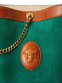 Versace Pivot Kleine Beuteltasche aus Wildleder