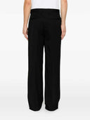 Lardini Wide Leg Trousers With Pressed Pleats