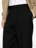 Lardini Wide Leg Trousers With Pressed Pleats