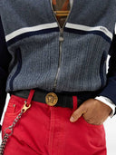 Versace 3,5 cm Ledergürtel