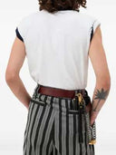 Versace Slim Fit Stretch Cotton Jersey T Shirt