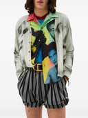 Camicia Versace Slim Fit in twill di seta stampato