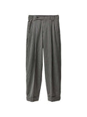 Gestreifte Faltenhose von Versace