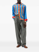 Gestreifte Faltenhose von Versace