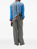 Gestreifte Faltenhose von Versace