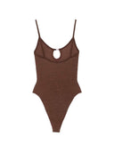 Hunza G Swimsuit With Cutouts And Beaded Embellishments