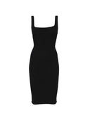 Hunza G Midi Dress With Square Neckline