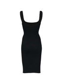 Hunza G Midi Dress With Square Neckline