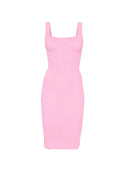 Hunza G Midi Dress With Square Neckline