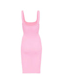Hunza G Midi Dress With Square Neckline