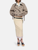 The Attico Short Gabardine Trench Coat